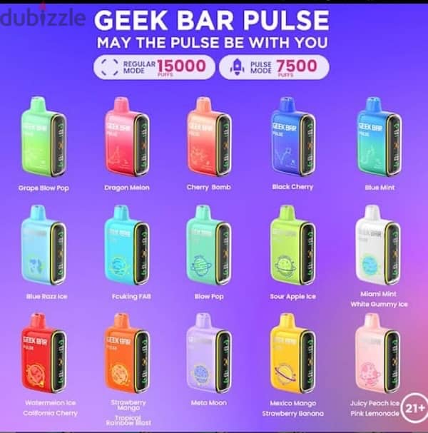 Geek bar pulse 15,000 Puffs From Usa 3