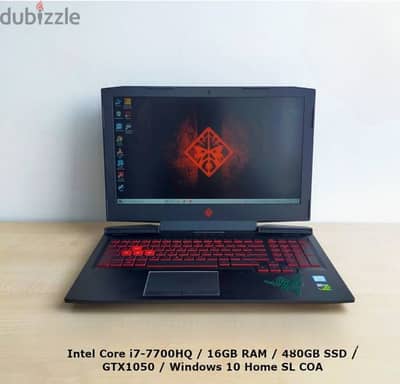 HP Omen i7 7th GTX 1050 Ram 16 500 SSD