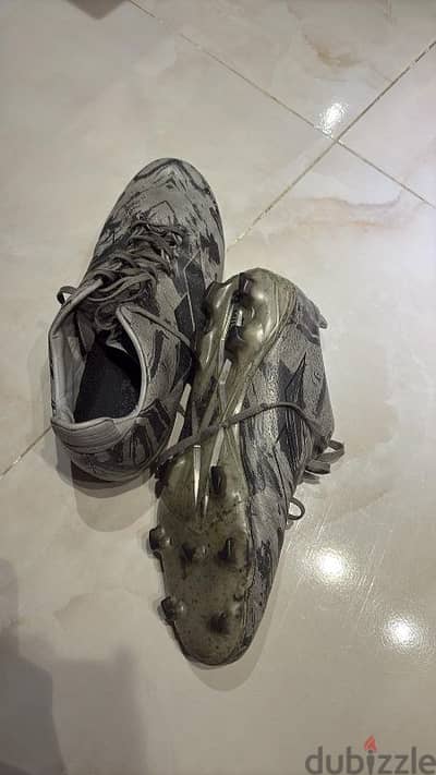 Original Mills soccer boot, used for a year, played one match with it