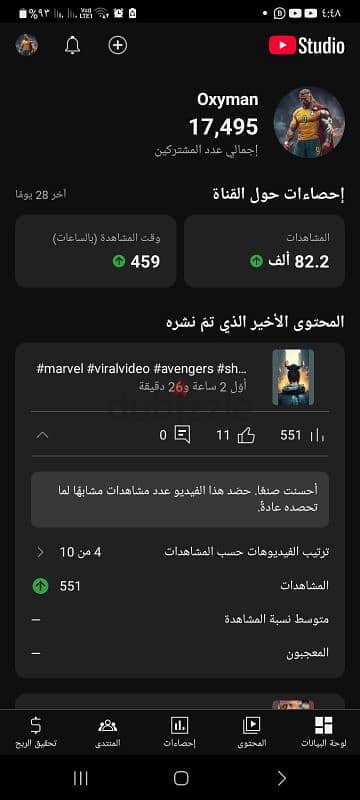 قناة يوتيوب نشطة للبيع – 17,500 مشترك وريتش عالي جدًا!