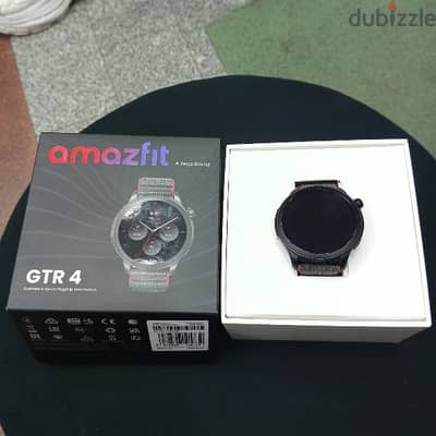 ساعة amazfit gtr4 بحالة الزيرو