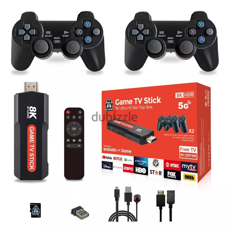 • Game TV BOX Stick 8K 1