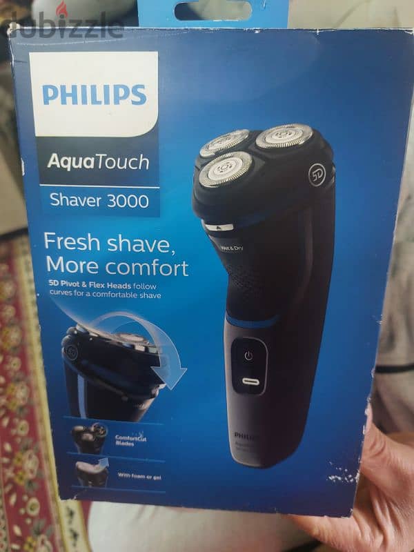 ماكينة حلاقة Philips AquaTouch Shaver 3000 جديدة 1