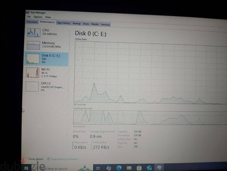 لاب dell سلم للبيع  رام 4  Core i5 جيل رابع 3