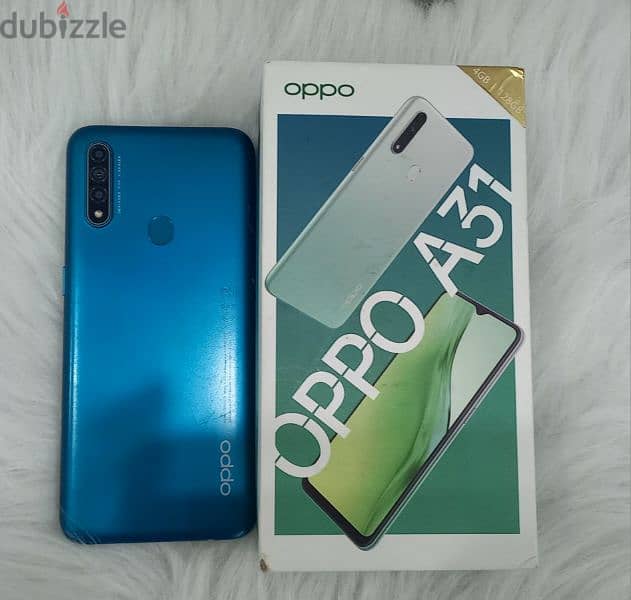 للبيع  موبايل oppo  A31   كسر زيرو بالكارتونه والشاحن  استخدام شخصي 12