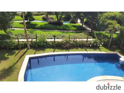 Fully Furnished Villa for Rent in Lake View Compound - Super Lux Finishing - Spacious Villa with Private Garden and Swimming Pool