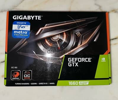 GPU Gigabyte 1660 Supper - كرت شاشة جيجابايت ١٦٦٠ سوبر