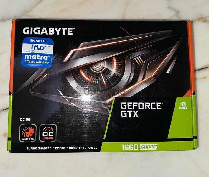 GPU Gigabyte 1660 Supper - كرت شاشة جيجابايت ١٦٦٠ سوبر 0