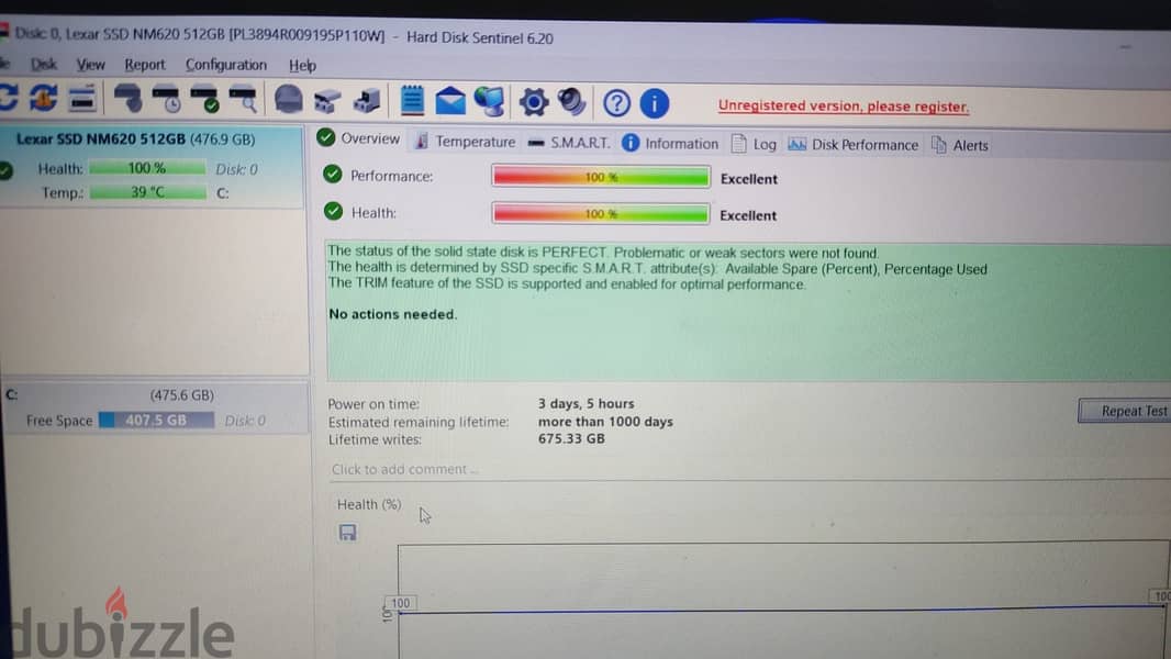 Lexar NM620 512GB M. 2 NVMe Read : 3500MB  Write : 2400MB 1