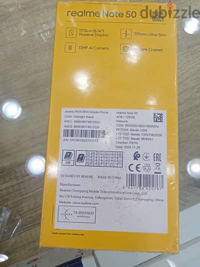 realme note50