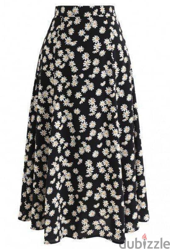 black flower skirt 0