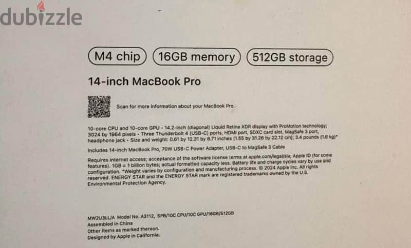 macbook m4 pro 14 inch 16gb 512g new sealed space black 0