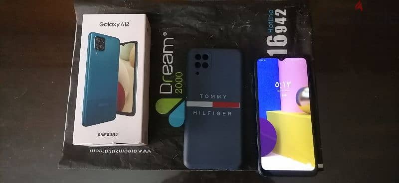 Samsung A12 بحالة جيده . . بالكرتونه 0