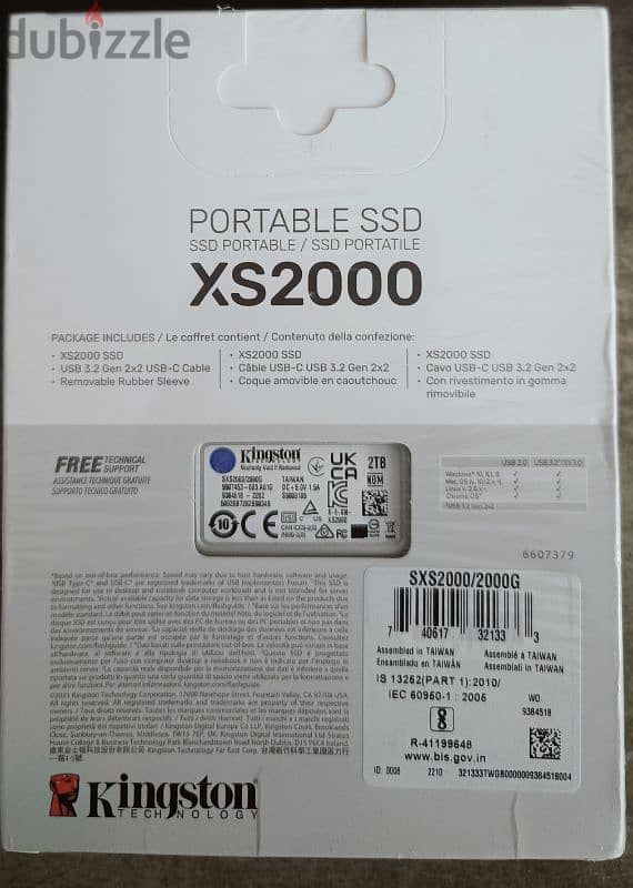 Kingston XS 2000 2TB External SSD 1