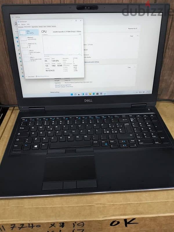 DELL PRECISION 7530 xeon e2176m Ram 16G ssd512g  GPU Nvidia  P2000 4G 0