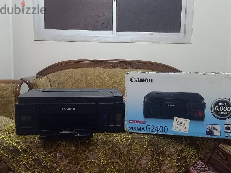 طابعة canon G2400 بحالة الزيرو 0