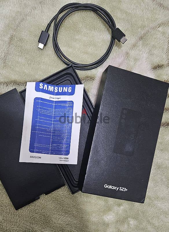 s23 plus samsung ضمان مصري مساحه داخليه 256 شريحتين 2