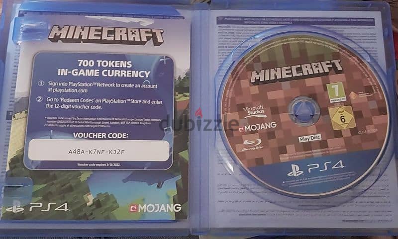 ps4 mincraft cd 1