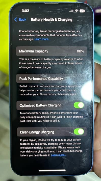 iphone 13 battery 88%