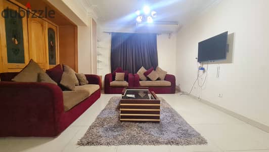 Furnished apartment for rent in Nasr City, Mohamed El-Maqrifi Street, steps away from City Stars and Al-Ahly Club, from the owner