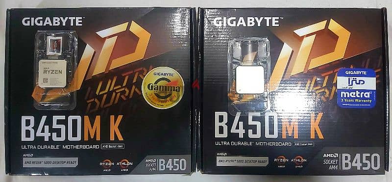 عرض علي بروسيسور وبوردة Ryzen 5 5600x + B450 Gigabyte M-K 4