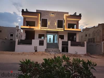 Apartment 205 meters for sale, Ninth District, second number from Dahshur Link, open view to the landscape on Al Bustan Street