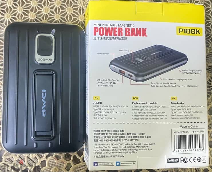 power Bank 10000MAh Magnetic 1