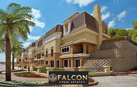 Discount 42% villa [ground+first+roof] over 6years A distinguished location in New Cairo minutes away from AUC