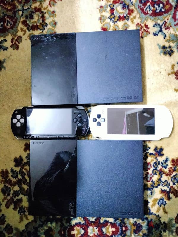 جهازين ps2 وجهازين psp 0