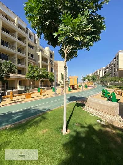 selling Apartment with garden in taj city (MNHD) Ready to live Direct in Suez Road infront of Cairo Airport