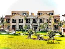 F3 Townhouse villa in Madinaty Villas Four Seasons area with wide garden view northern orientation and total price of 14 million EGP over 12 years