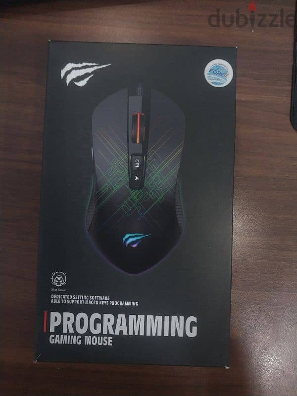 Mouse gaming HAVIT GAMENOTE MS1019 RGB BLACK ماوس جيمينج 0