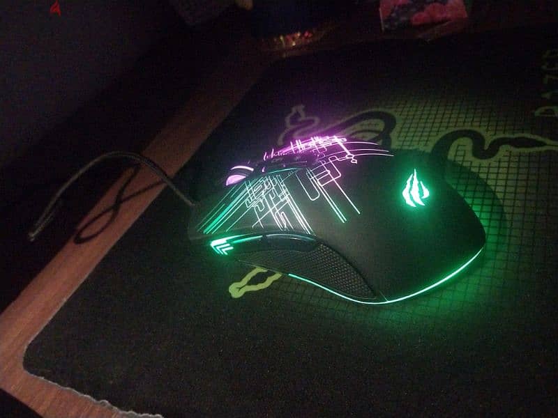 Mouse gaming HAVIT GAMENOTE MS1019 RGB BLACK ماوس جيمينج 2