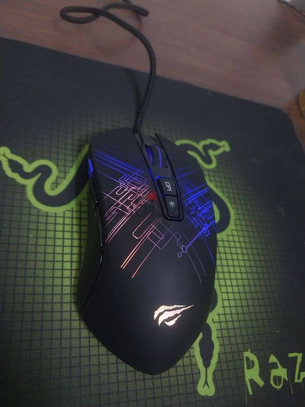 Mouse gaming HAVIT GAMENOTE MS1019 RGB BLACK ماوس جيمينج 3