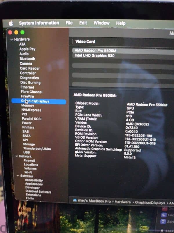 MacBook Pro 2019 16 inch Core i9 With All Accarouss 12