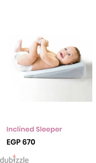 Baby Inclined Sleeper  مخدة علاج ارتجاع للاطفال من هدية