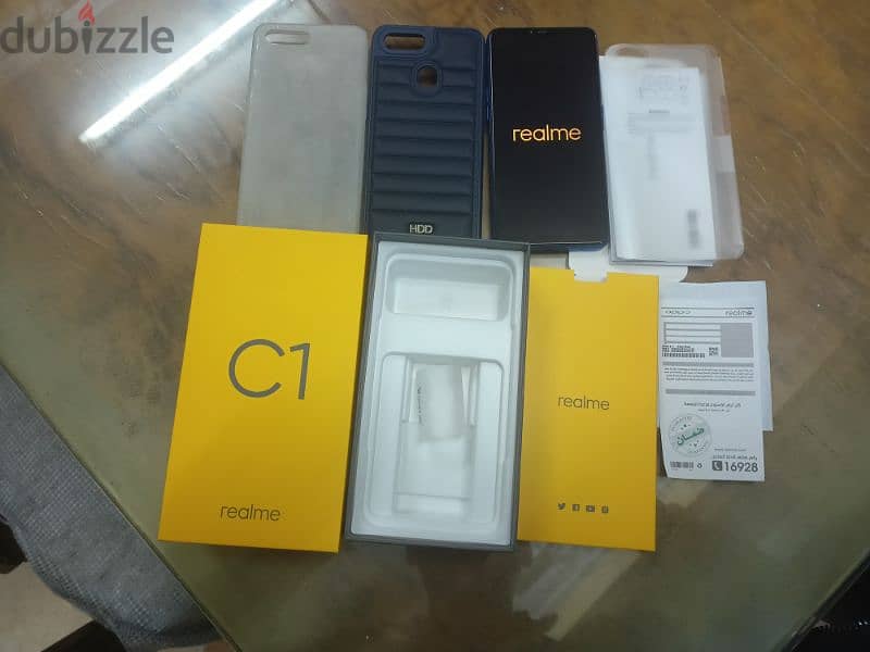 موبايل ريلمي  realme c1بالكرتونة كالجديد بدون خربوش 3