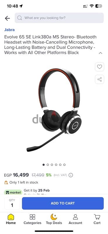 Jabra Evolve 65 SE MS Stereo New