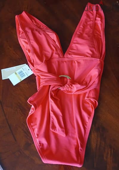 Michael Kors Original Swimsuit Belted One Piece Size 4 NEW