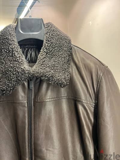 Massimo dutti leather jacket