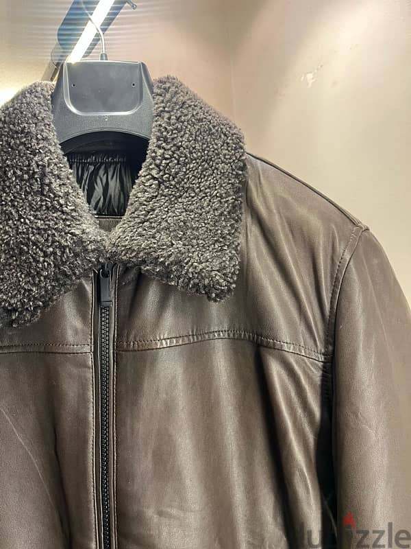 Massimo dutti leather jacket 0