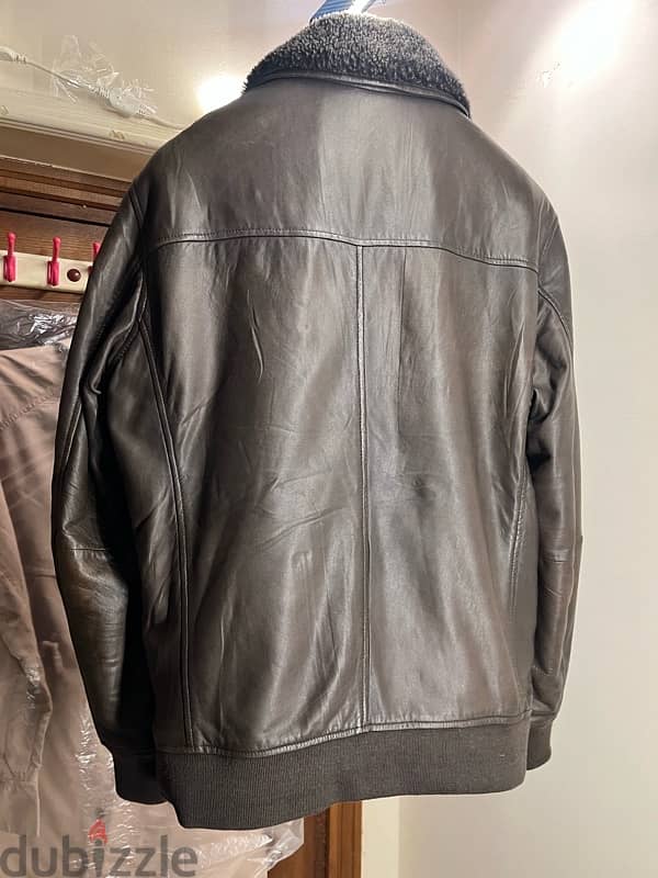 Massimo dutti leather jacket 4