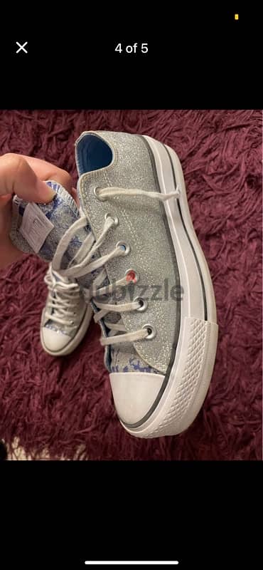 silver converse 1