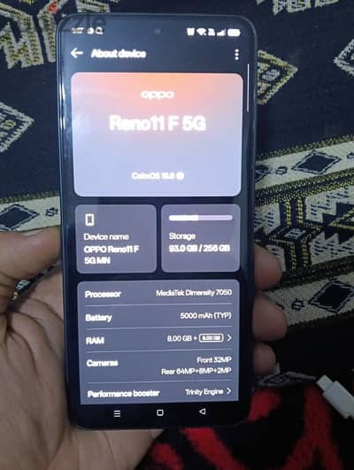 OPPO RENO 11F 5G _8G Ram_256ssd