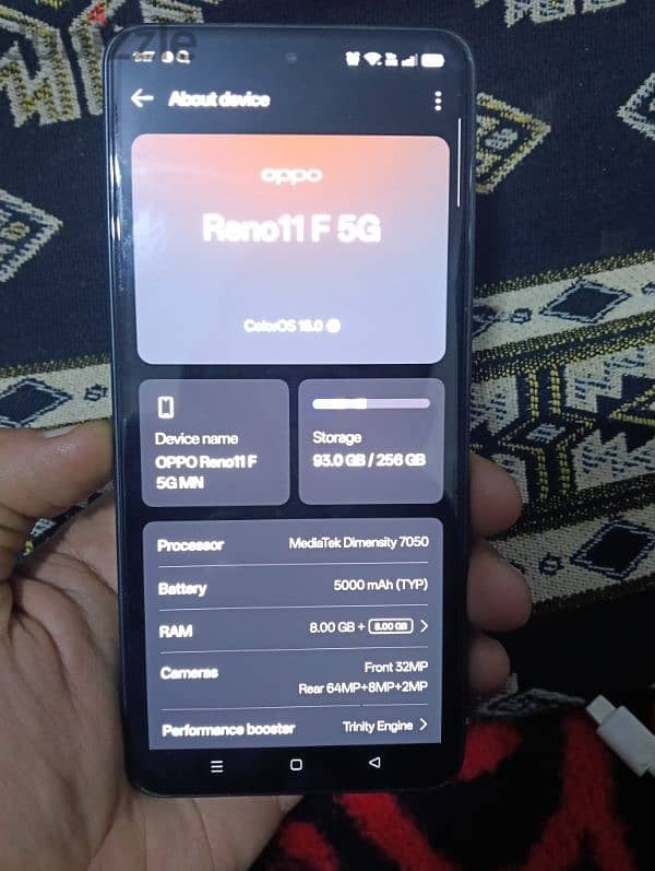 OPPO RENO 11F 5G _8G Ram_256ssd 0