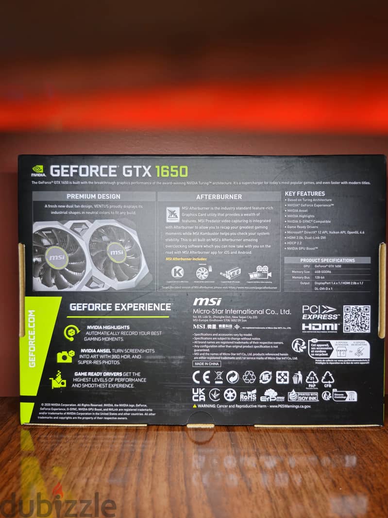 GTX 1650 GDDR6 كرت شاشة 1