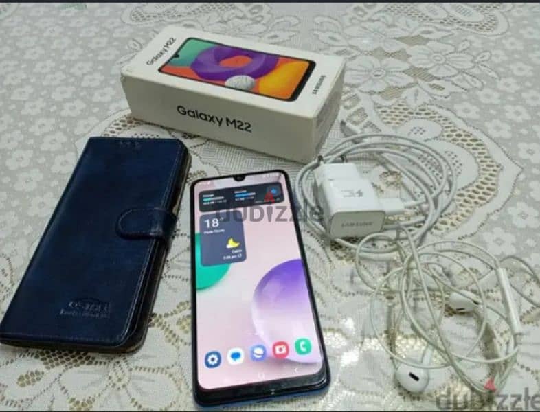 موبايل سامسونج جالكسي Samsung m22 ممتاز رامات 4 ذاكره داخليه 128 3