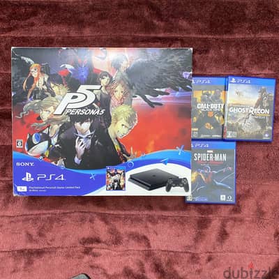 بلايستيشن 4 ps4 PlayStation 4 persona 5 starter limited pack jet black