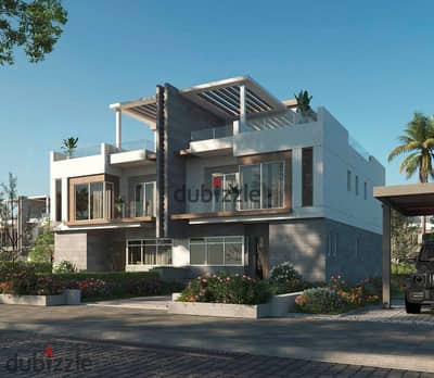 Villa for sale in Sheikh Zayed with DUNES on Dahshour Connector, directly in front of Beverly Hills. Available on an installment plan.