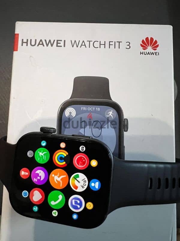 Huawei watch fit 3 بحالة ممتازة والبيع لعدم استخدامها 2